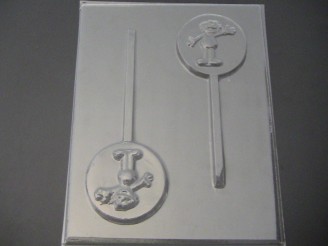 325sp Orange Friend Chocolate Candy Lollipop Mold